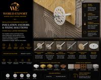 Affiche de marque World Export — Chevilles & fixations d'isolation.