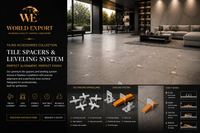 Affiche de marque World Export — Croisillons & systèmes de nivellement.