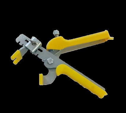 Pince de nivellement ajustable pour pose de carrelage grand format.
