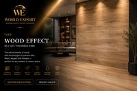 Affiche de marque World Export — Carrelage Effet Bois, finition premium.
