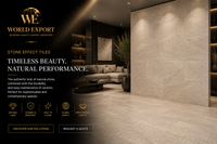 Affiche de marque World Export — Carrelage Effet Pierre, finition premium.