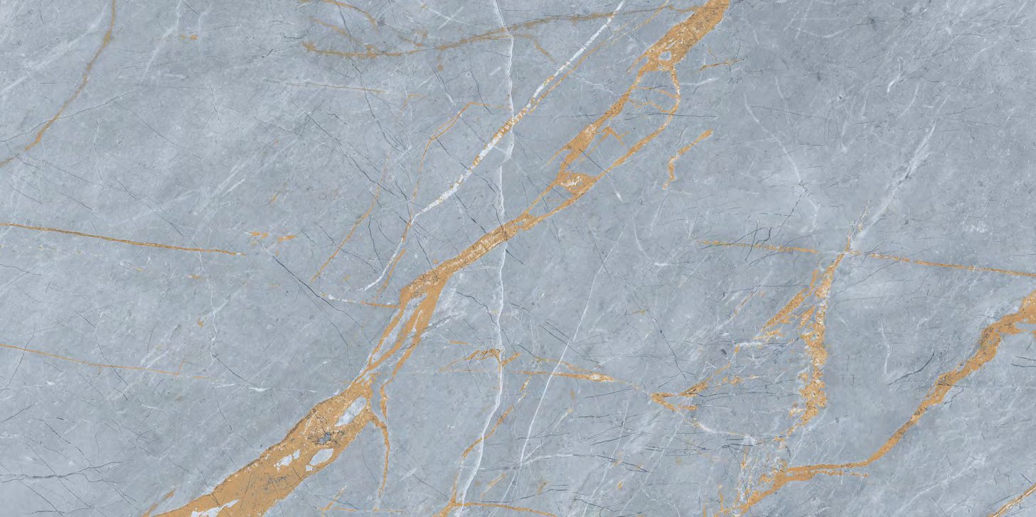 Lea) Breccia A;ul, carrelage grand format 600 × 1200 mm (60 × 120 cm), fini glossy, World Export & Co.