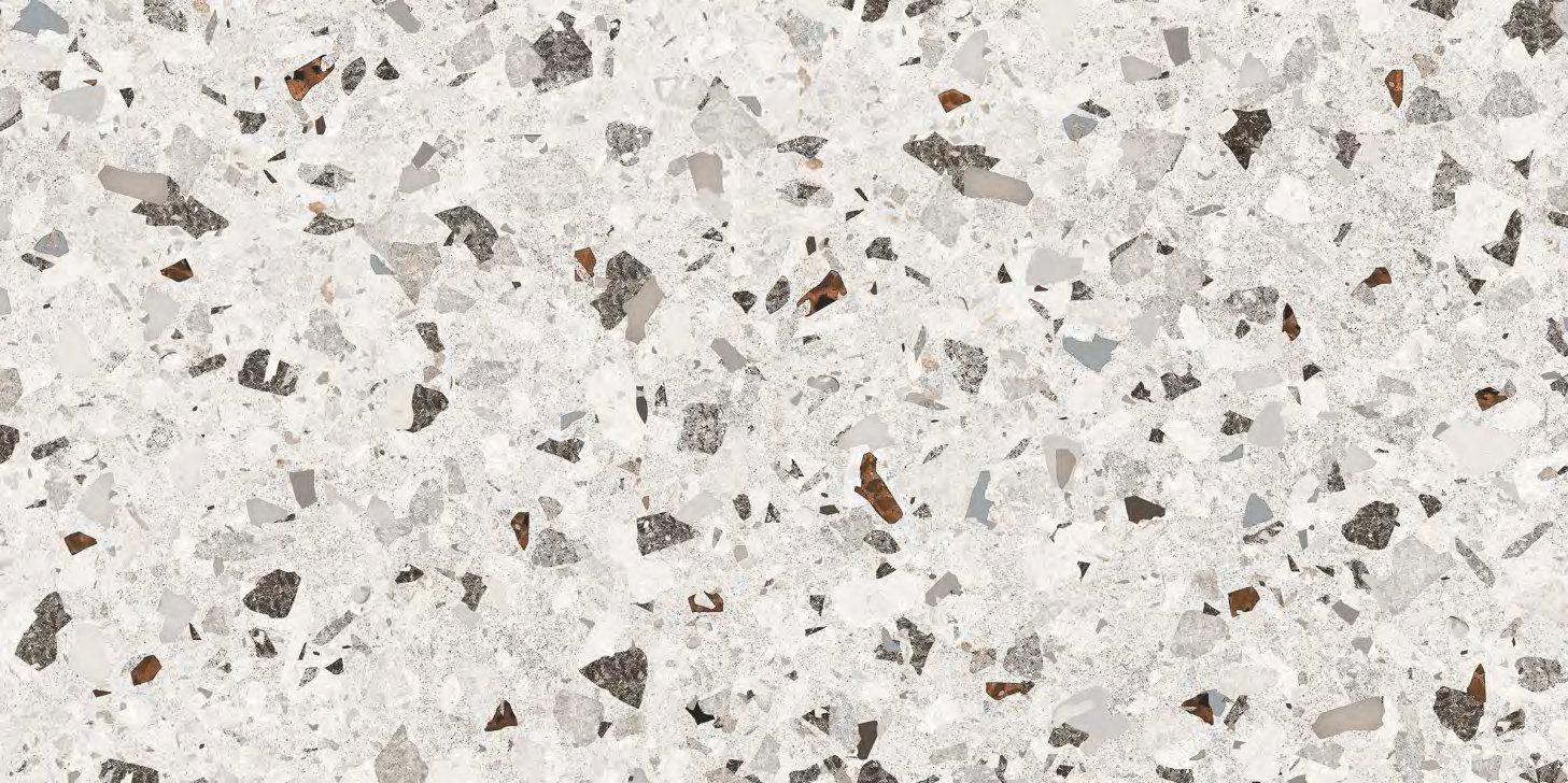 Terazzo Brown, carrelage grand format 600 × 1200 mm (60 × 120 cm), fini glossy, World Export & Co.