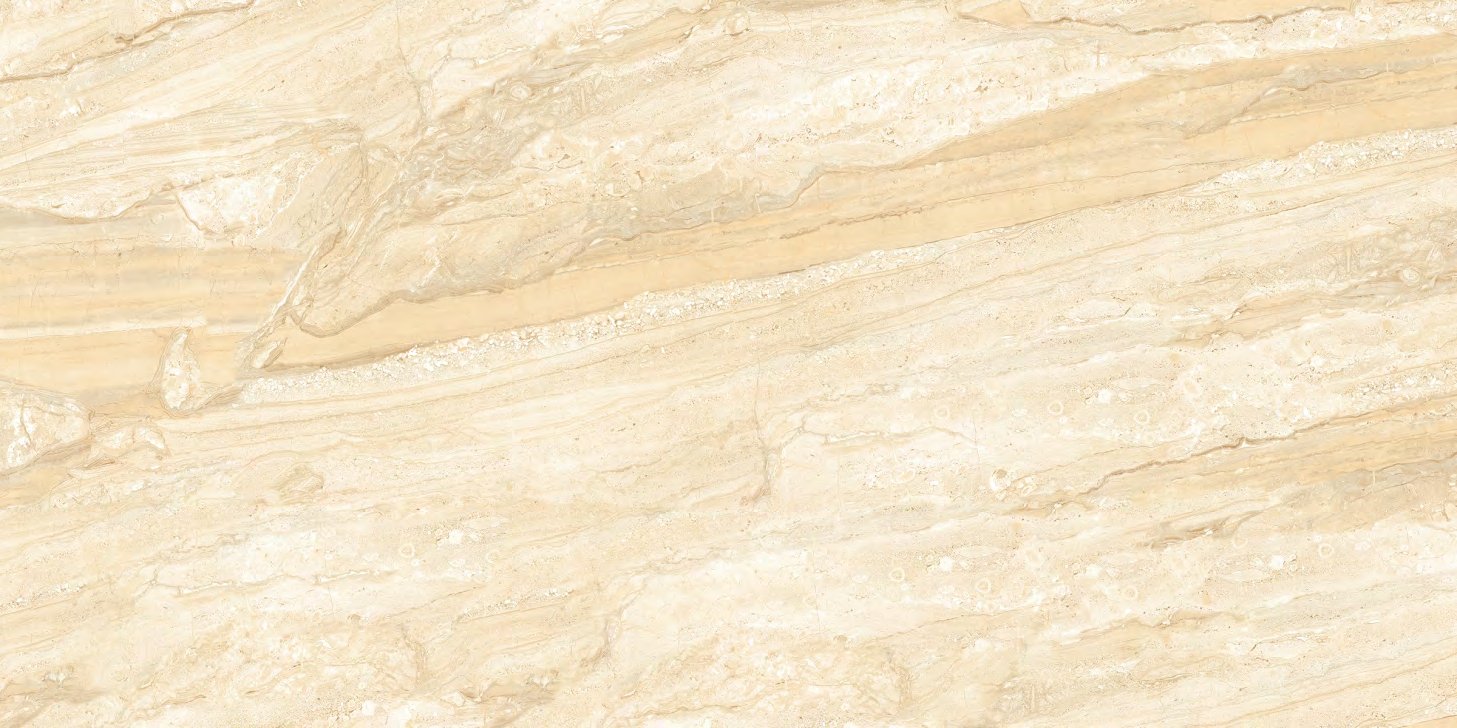 Textur Dyna Beige, carrelage grand format 600 × 1200 mm (60 × 120 cm), fini glossy, World Export & Co.