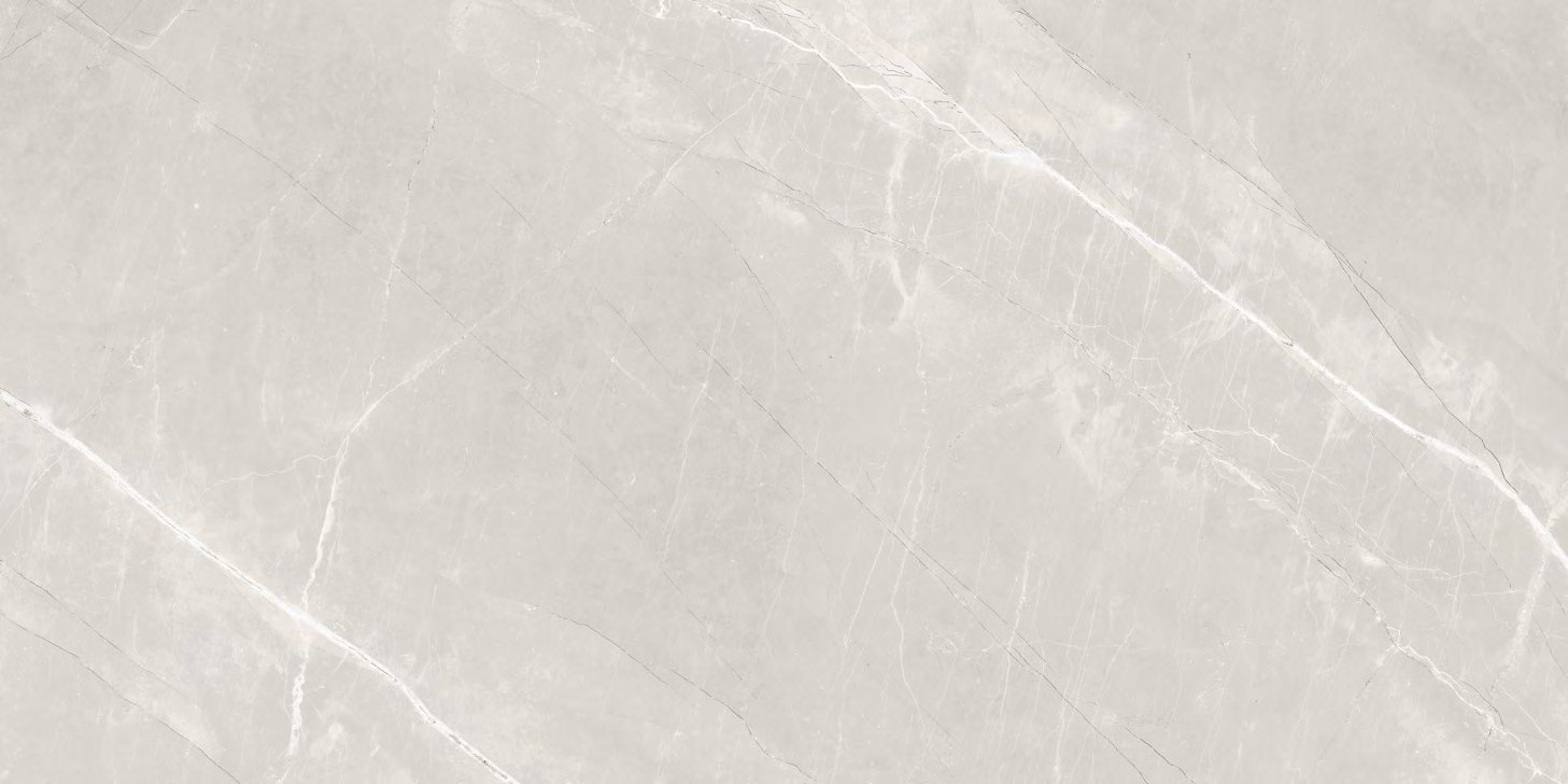 Ubik Light Grey, carrelage grand format 600 × 1200 mm (60 × 120 cm), fini glossy, World Export & Co.