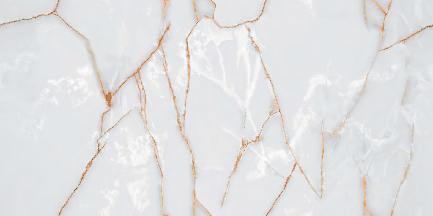 Carrelage grand format effet marbre/onyx, décor Roma Onix Grey, fini glossy, 600×1200mm.