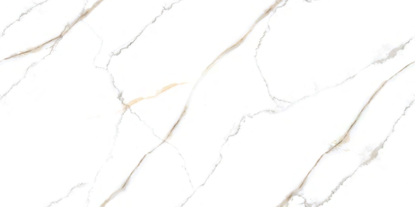 Carrelage grand format effet marbre/onyx, décor Volcano, fini glossy, 600×1200mm.