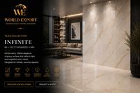 Affiche de marque World Export — Carrelage Infinite Collection, finition premium.