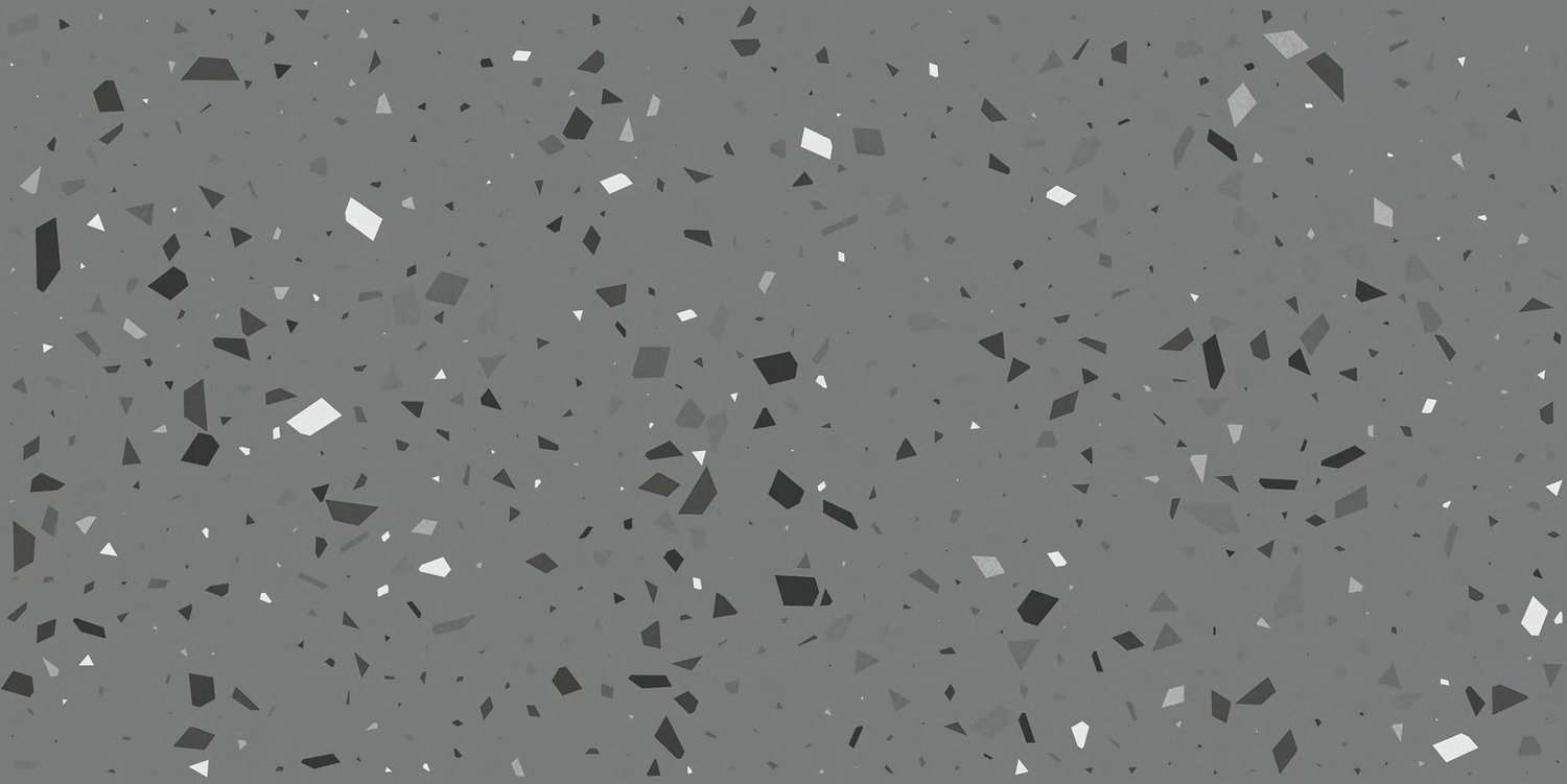 Floris Terazzo Black, carrelage grand format 600 × 1200 mm (60 × 120 cm), fini mat, World Export & Co.