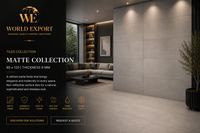Affiche de marque World Export — Carrelage Collection Mat, finition premium.