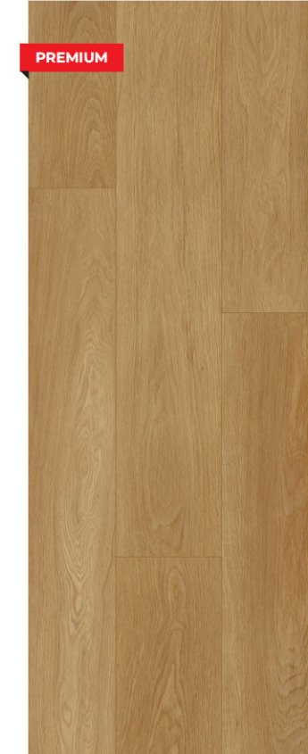 Natural Oak, sol SPC rigide décor bois, format 181×1220mm, gamme LUXE Series.
