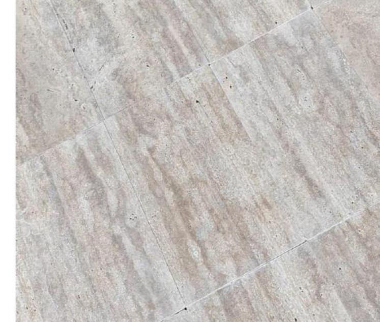 Dallage travertin Caramel Light Vein Cut, motif linéaire, World Export & Co.
