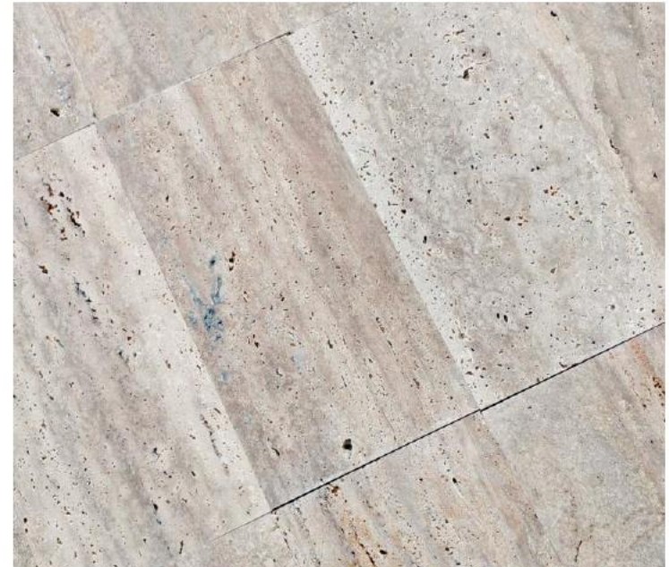 Dallage travertin Rustic Mix Vein Cut, motif linéaire, World Export & Co.